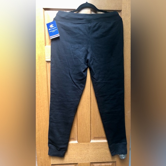 Champion black joggers with white lettering size small NWT - Picture 4 of 4